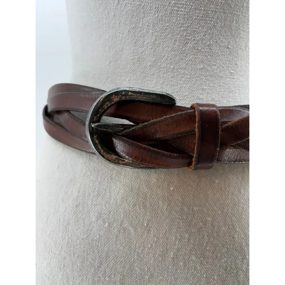 Y2K Banana Republic Women's Top Braided Brown Belt 30/Small